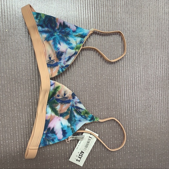 Dippin Daisy’s Palm Triangle Bikini Top - M - Picture 2 of 6